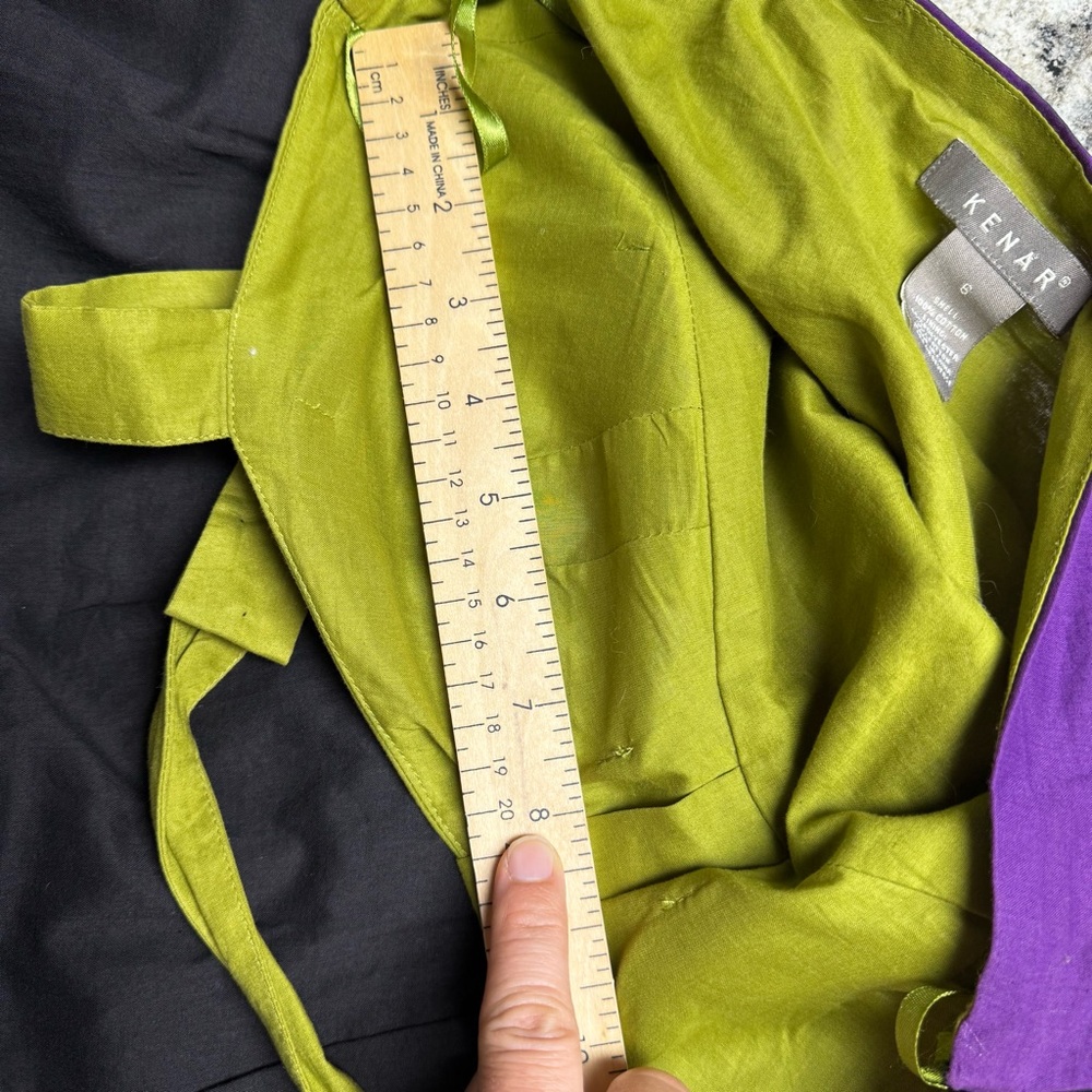 Vintage Y2K Retro Inspired Color Block Kenar Dress Pin-Up Rockabilly Halter sz 6 - Picture 16 of 16